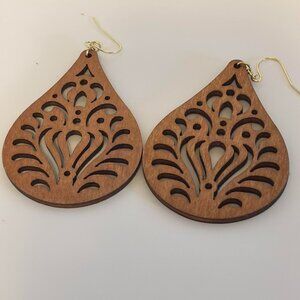 Geometric Tear Drop Earrings